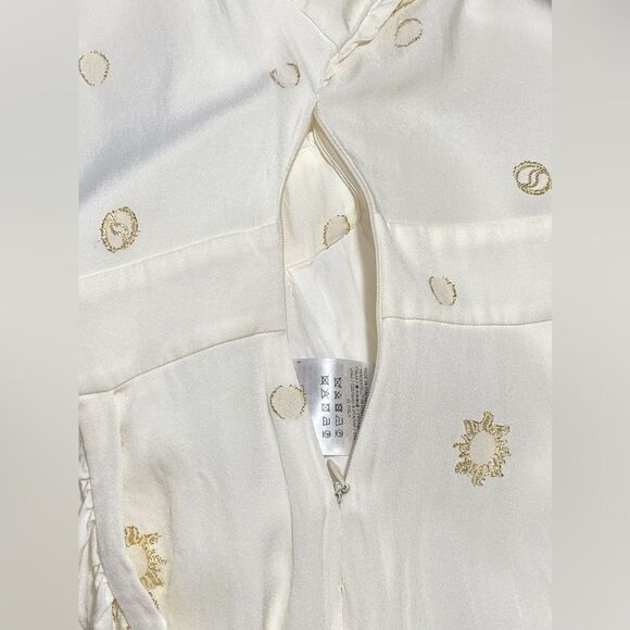 Stella McCartney Metallic Tie-Front Jumpsuit size 38/us size 4 - Picture 11 of 13